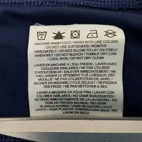 Nike 598336-410 Dri Fit Flirty Midnight Navy Blue Knit Skirt Skort Womens Large - Picture 6 of 11